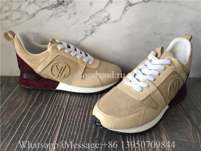 Louis Vuitton Run Away Low Top Sneaker Beige Suede