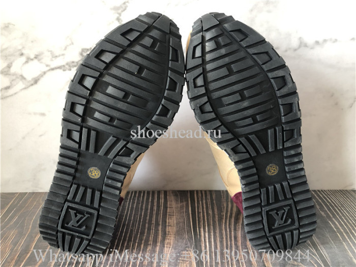 Louis Vuitton Run Away Low Top Sneaker Beige Suede