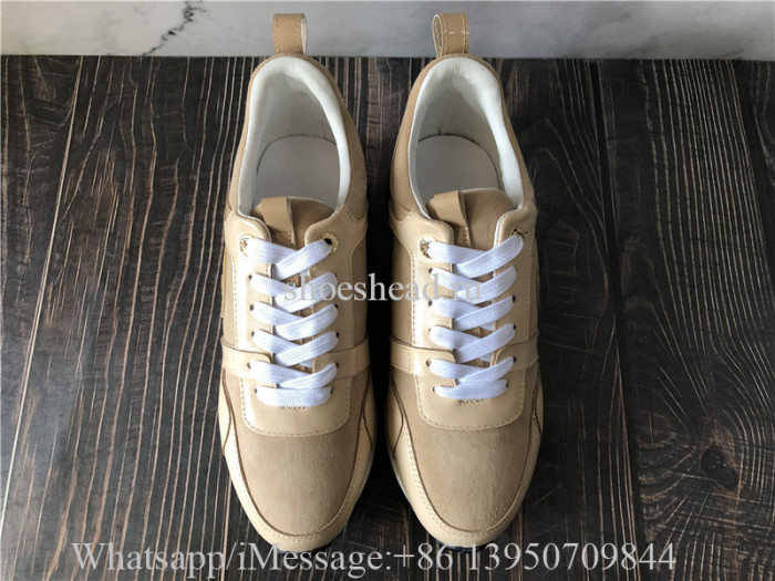 Louis Vuitton Run Away Low Top Sneaker Beige Suede