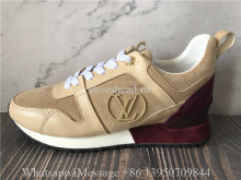 Louis Vuitton Run Away Low Top Sneaker Beige Suede