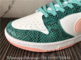 Nike Dunk Low Washed Teal Bleached Coral Snakeskin