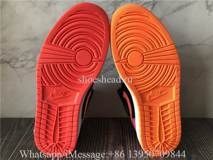Air Jordan 1 Mid Candy Black Total Orange