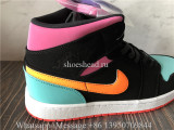 Air Jordan 1 Mid Candy Black Total Orange