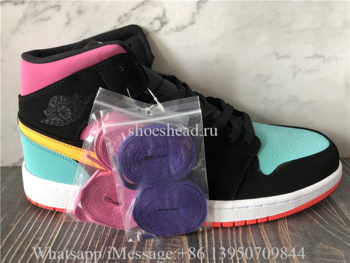 Air Jordan 1 Mid Candy Black Total Orange