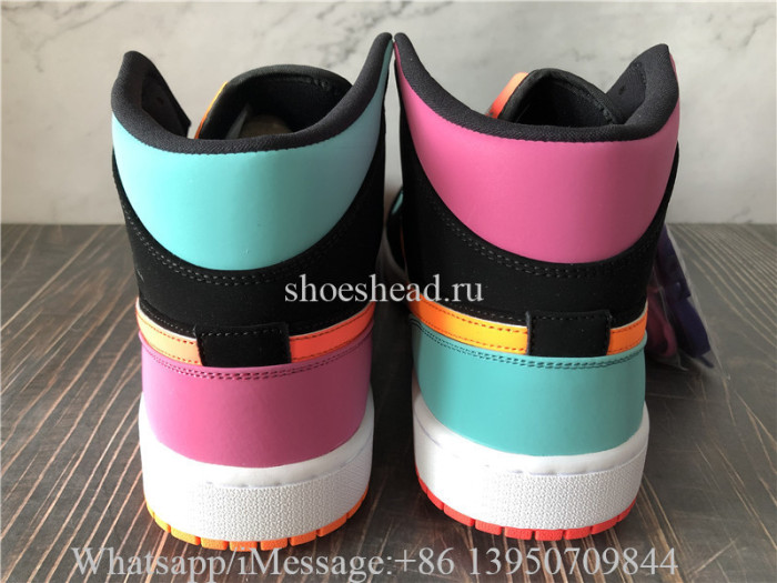 Air Jordan 1 Mid Candy Black Total Orange