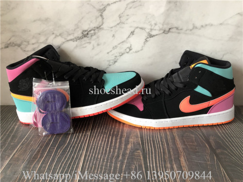 Air Jordan 1 Mid Candy Black Total Orange