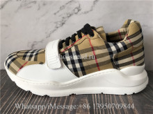 Super Quality Burberry Regis Chunky Sneakers Antique Yellow