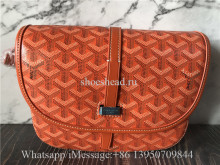 Goyard Belvedere II Messenger Bag Coated Canvas MM Orange