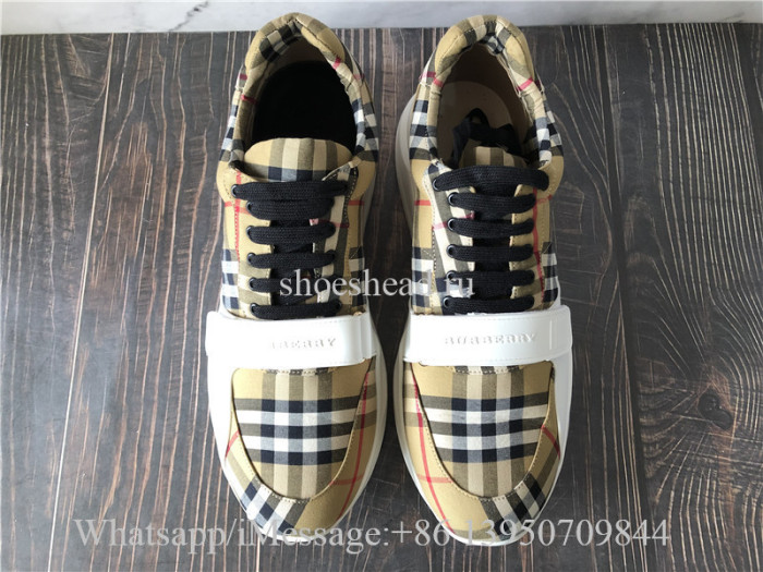 Super Quality Burberry Regis Chunky Sneakers Antique Yellow