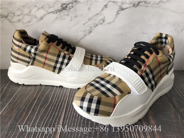 Super Quality Burberry Regis Chunky Sneakers Antique Yellow
