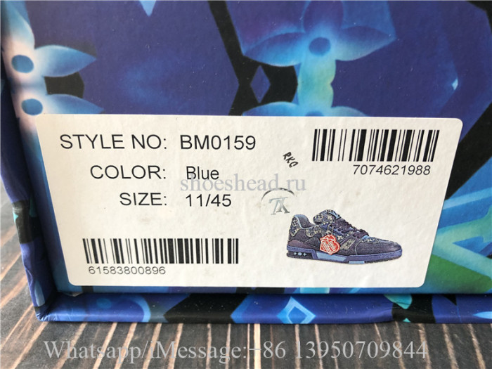Louis Vuitton Blue Trainer