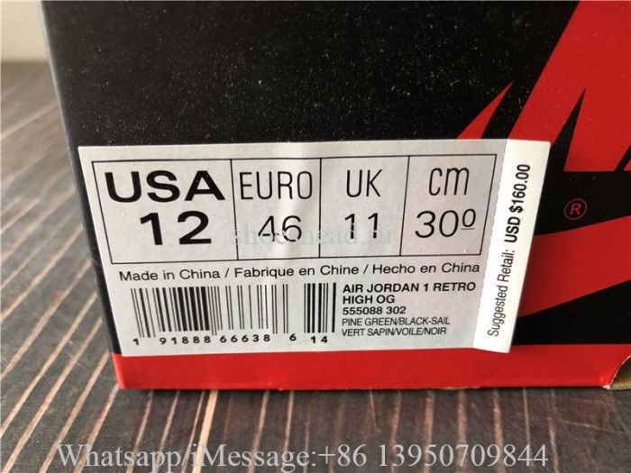 Super Quality Air Jordan 1 Retro High OG Pine Green
