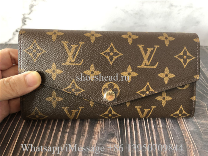 Original Louis Vuitton Brown Monogram Sarah Wallet M60531