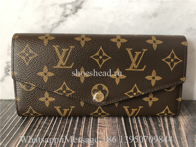 Original Louis Vuitton Brown Monogram Sarah Wallet M60531