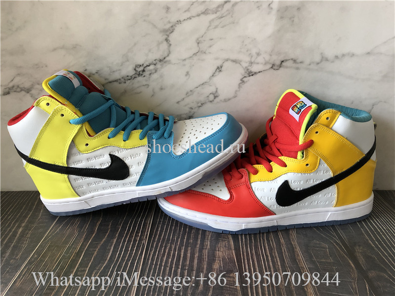 Fro skate x Nike SB Dunk High All Love No Hate
