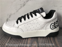 Chanel Grained Calfskin Fabric Womens Logo Sneakers White Black