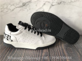 Chanel Grained Calfskin Fabric Womens Logo Sneakers White Black