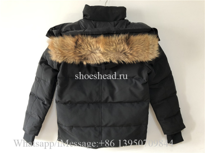 Canada Goose Down Jacket With Black Logo