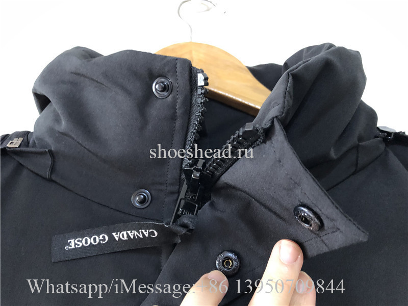 Canada Goose Down Jacket With Black Logo