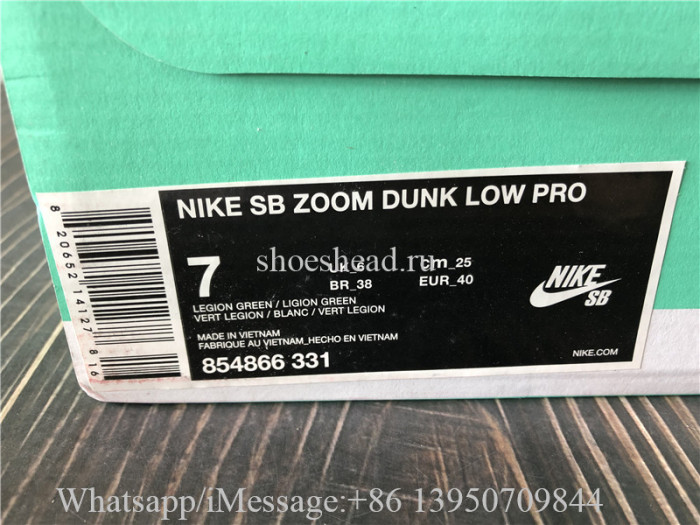 Nike SB Dunk Low Camo Legion Green