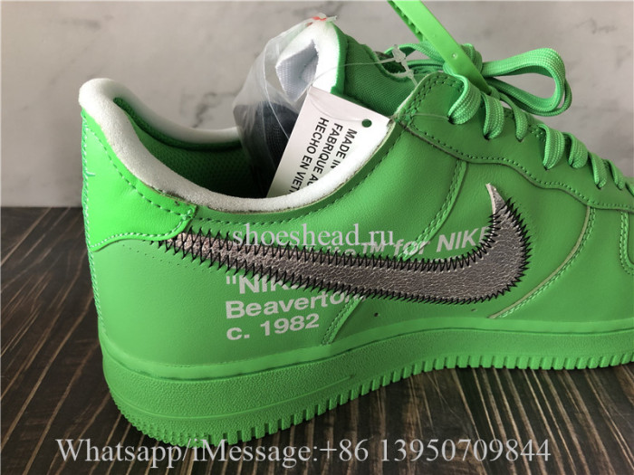 Off White x Nike Air Force 1 Low Brooklyn Green