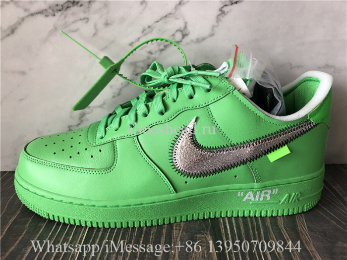 Off White x Nike Air Force 1 Low Brooklyn Green