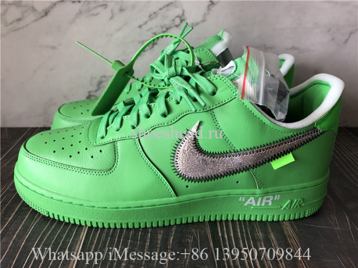 Off White x Nike Air Force 1 Low Brooklyn Green