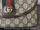 Original Gucci Ophidia Mini Beige And Ebony GG Supreme Shoulder Bag