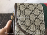 Original Gucci Ophidia Mini Beige And Ebony GG Supreme Shoulder Bag