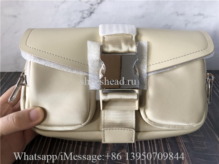 Original Prada Pocket Nylon And Brushed Leather Bag
