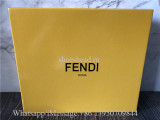 Fendi Dark Brown Beige Rockoko Logo Heels Boots