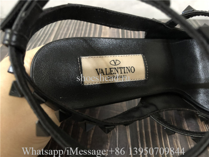 Valentino Rockstud Ankle Strap Pump With Tonal Studs 100mm
