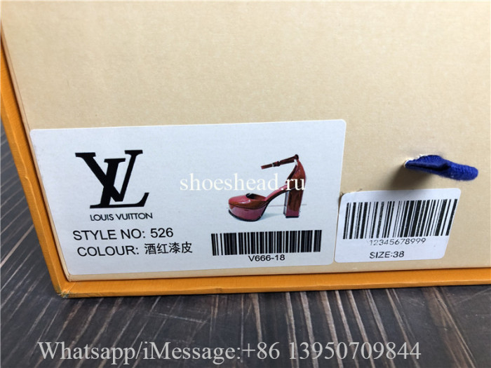 Louis Vuitton Fame Platform Pump Garnet