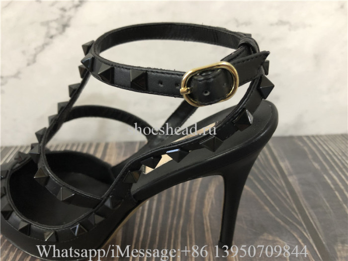 Valentino Rockstud Ankle Strap Pump With Tonal Studs 100mm