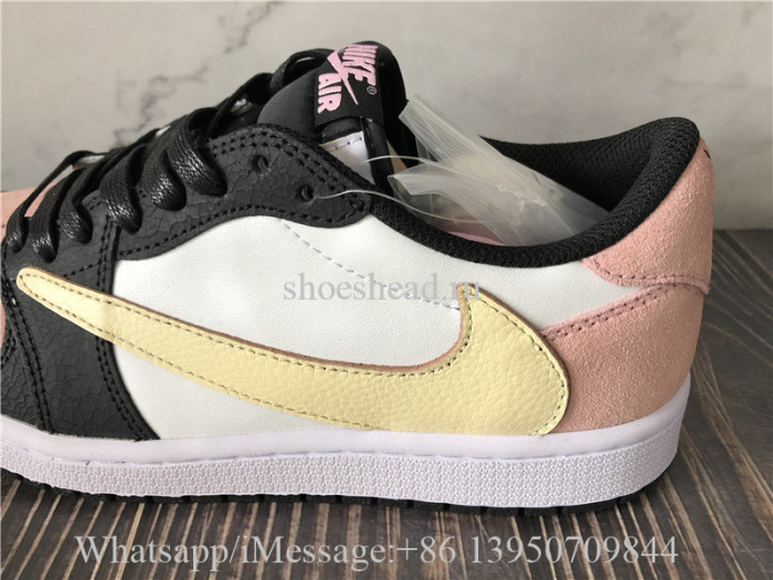Travis Scott x Air Jordan 1 Low Black Pink
