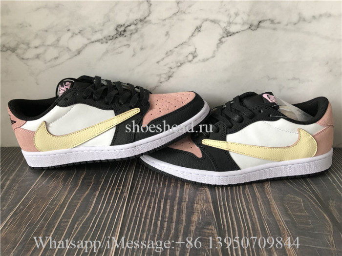 Travis Scott x Air Jordan 1 Low Black Pink
