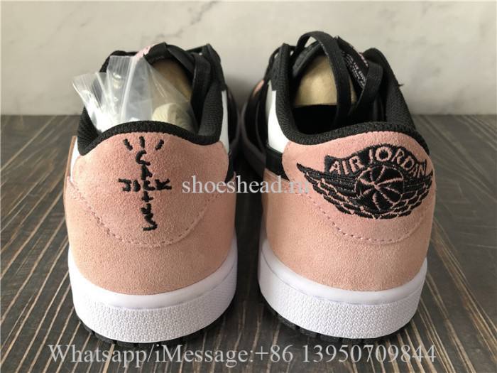 Travis Scott x Air Jordan 1 Low Black Pink