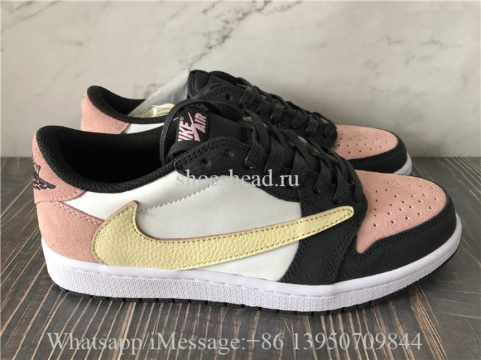 Travis Scott x Air Jordan 1 Low Black Pink