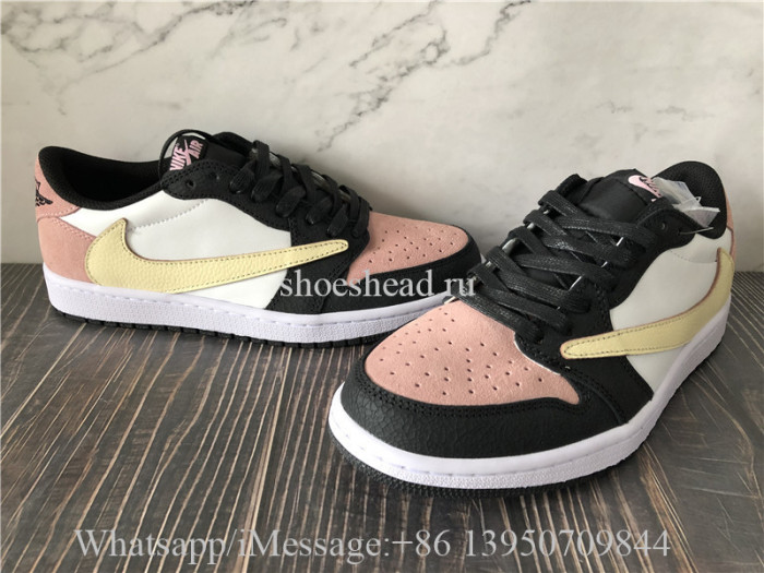 Travis Scott x Air Jordan 1 Low Black Pink