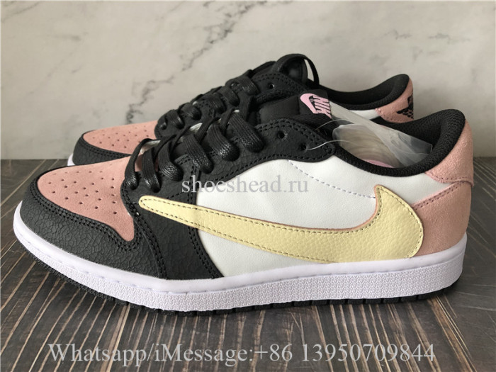 Travis Scott x Air Jordan 1 Low Black Pink