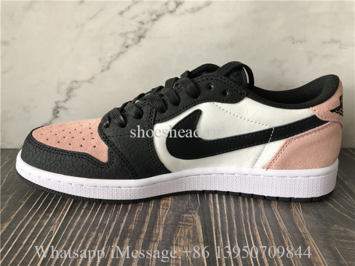 Travis Scott x Air Jordan 1 Low Black Pink