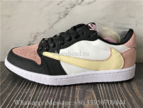 Travis Scott x Air Jordan 1 Low Black Pink