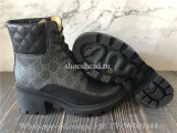 Gucci Black Supreme Canvas GG Ankle Boot