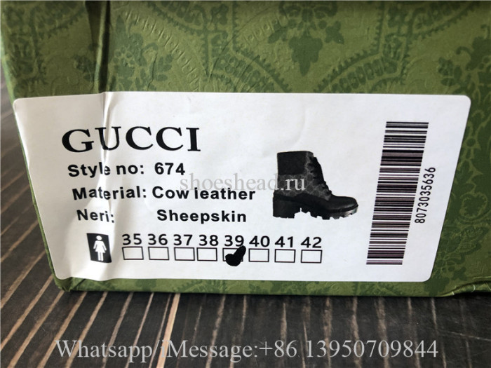 Gucci Black Supreme Canvas GG Ankle Boot