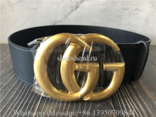 Gucci Wide Leather Belt With Double G