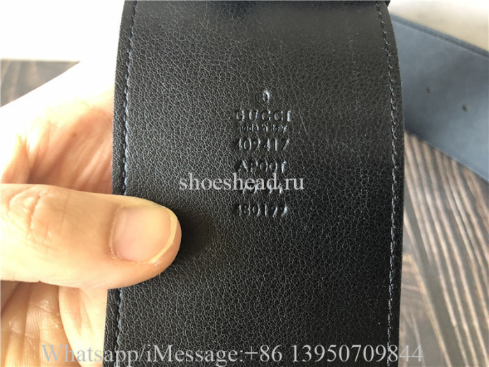 Gucci Wide Leather Belt With Double G