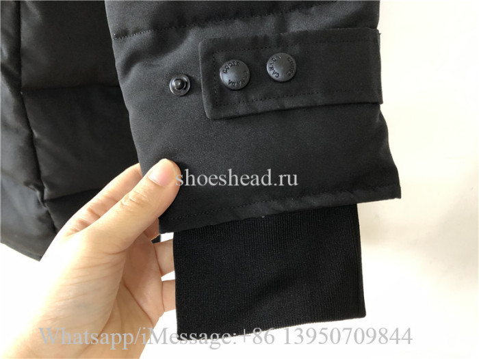 Women Version Canada Goose Long Down Jacket Black