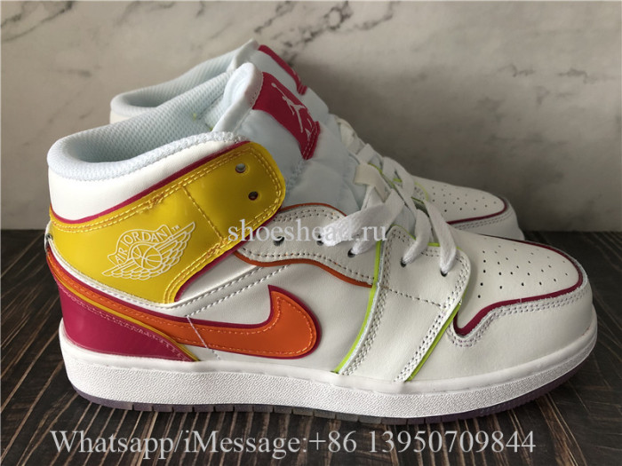 Air Jordan 1 Mid SE GS Edge Glow