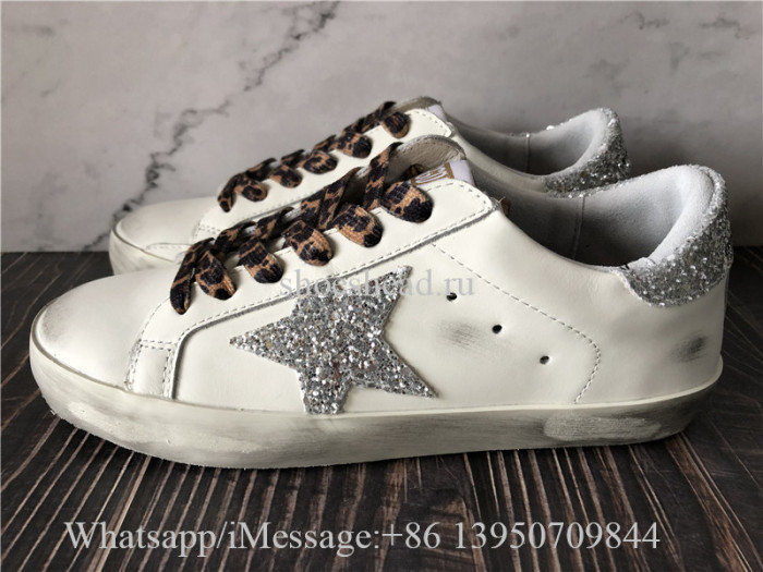 Golden Goose Superstar Croco Glitter Low Top Sneaker