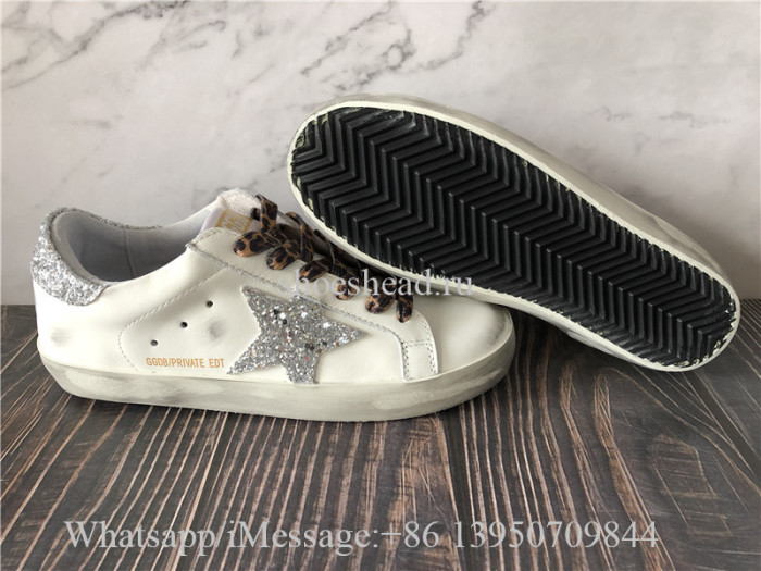 Golden Goose Superstar Croco Glitter Low Top Sneaker